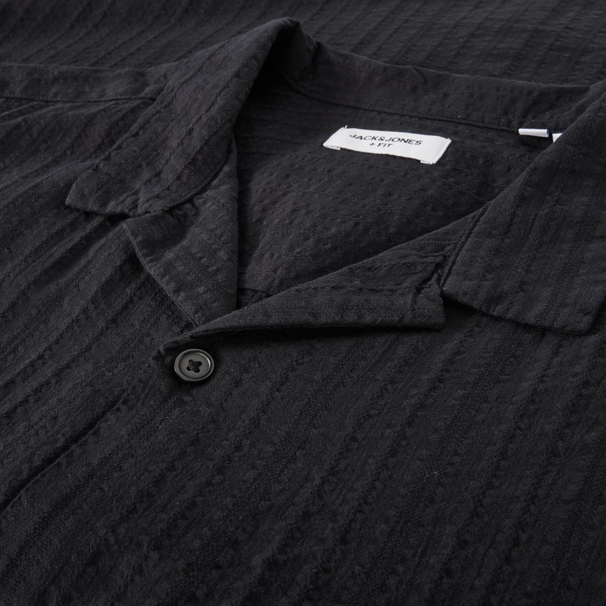 Jack&Jones Freizeithemd aus Baumwolle schwarz