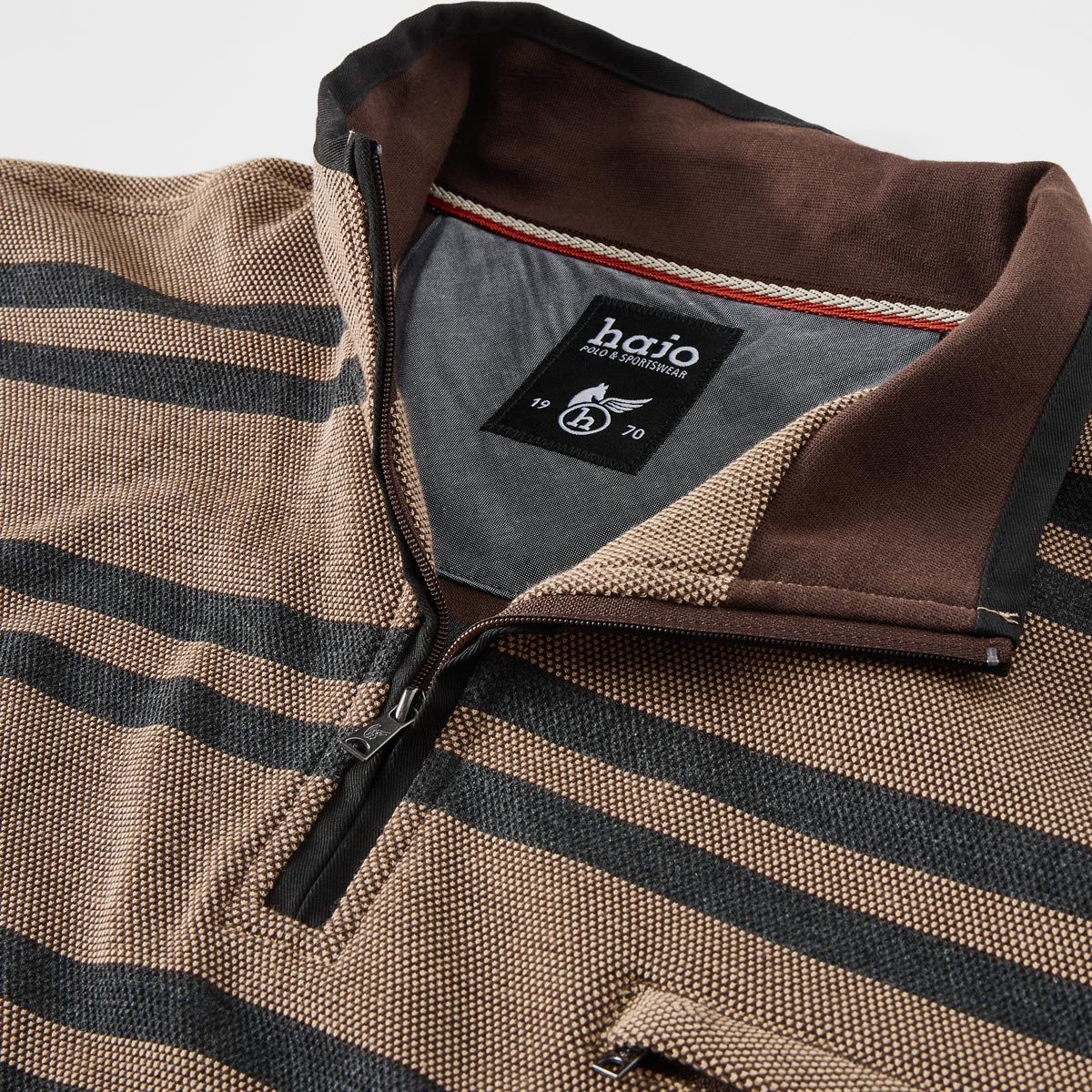 Hajo Sweatshirt "Stay Fresh", bügelfrei sand