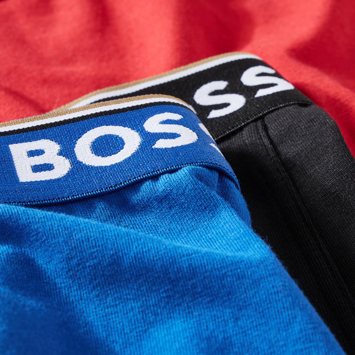 BOSS 3er-Pack Boxershorts blau/rot