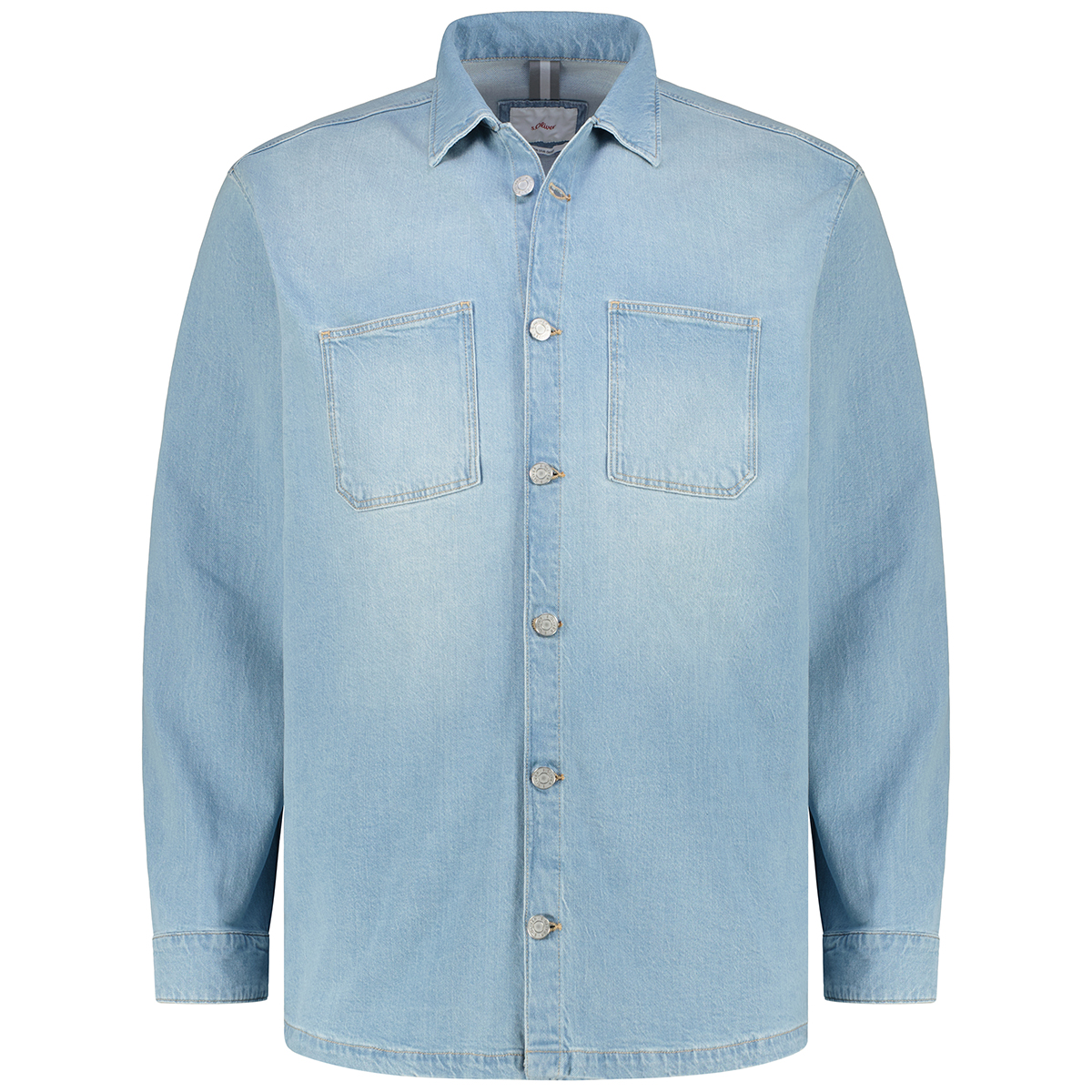 s.Oliver Jeans-Hemdjacke Farbe blau Größe: 4XL günstig online kaufen