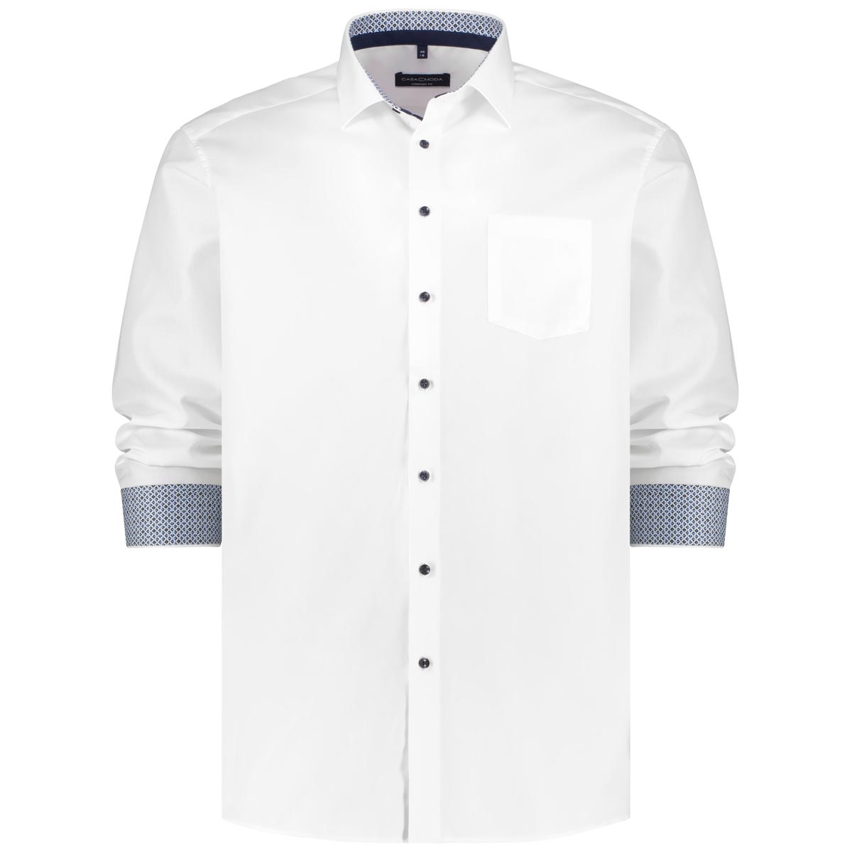 CASA MODA Bügelfreies Businesshemd, langarm  weiß