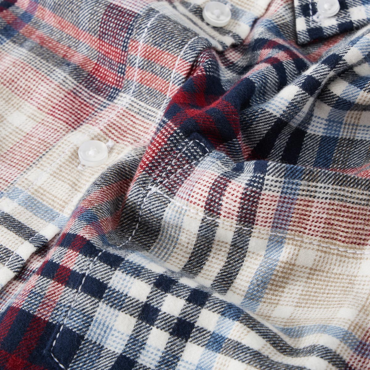 Pfundskerl Flanellhemd mit Karo-Muster dunkelblau