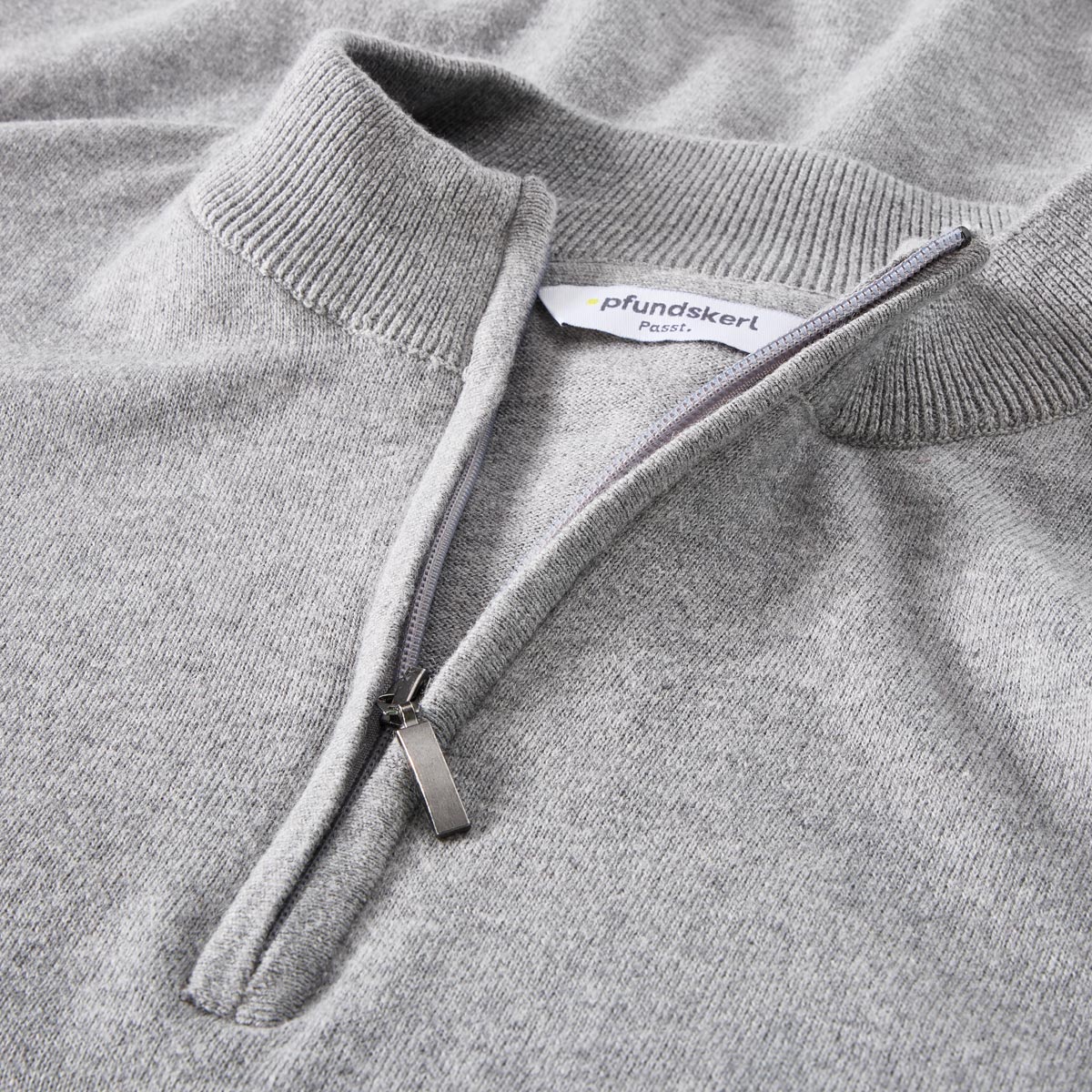 Pfundskerl Feinstrickpullover mit Kaschmir grau