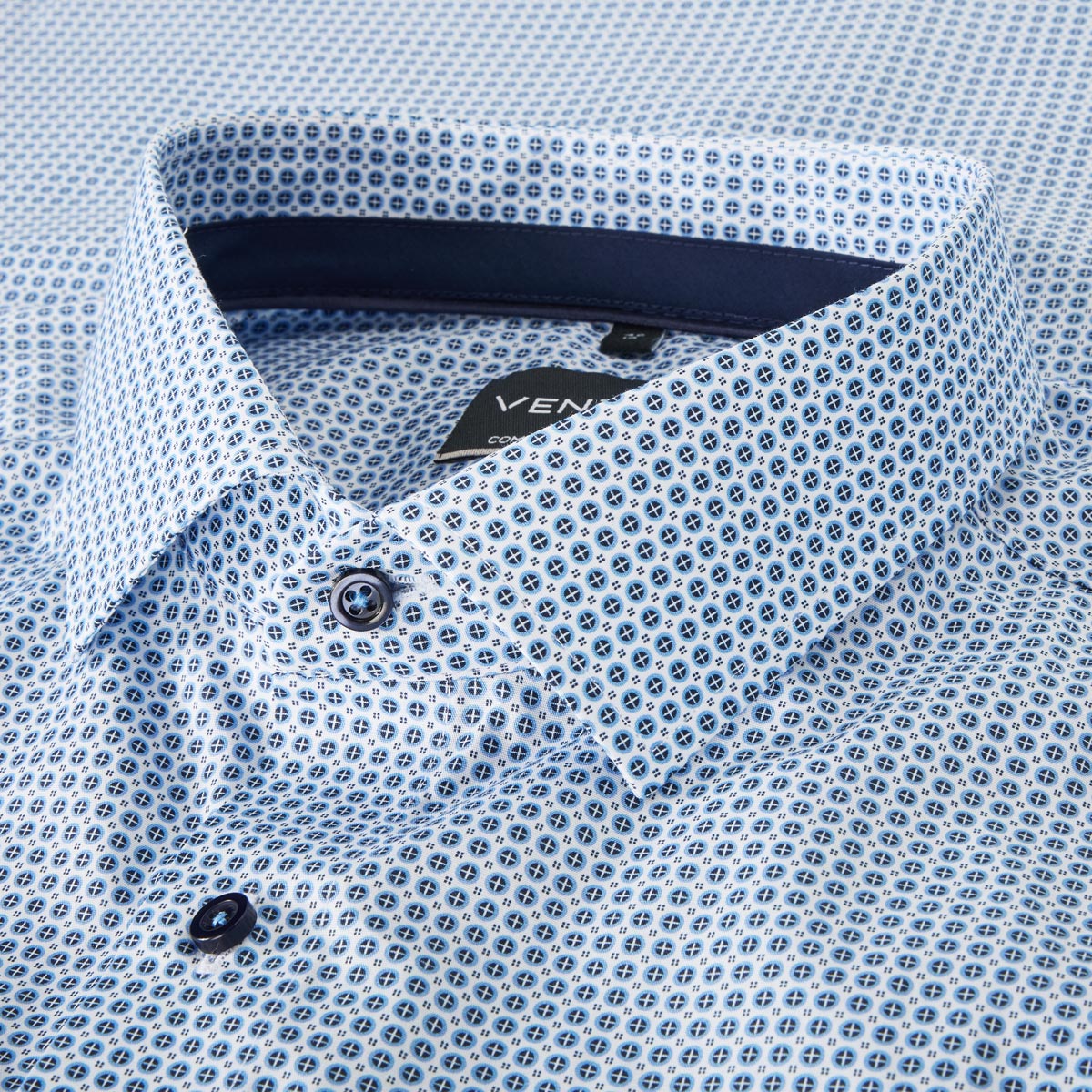 CASA MODA Businesshemd aus Baumwolle, pflegeleicht blau