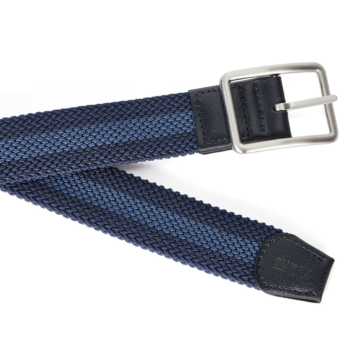 Eurex by Brax Stretch-Gürtel mit Flechtmuster, Überlänge blau