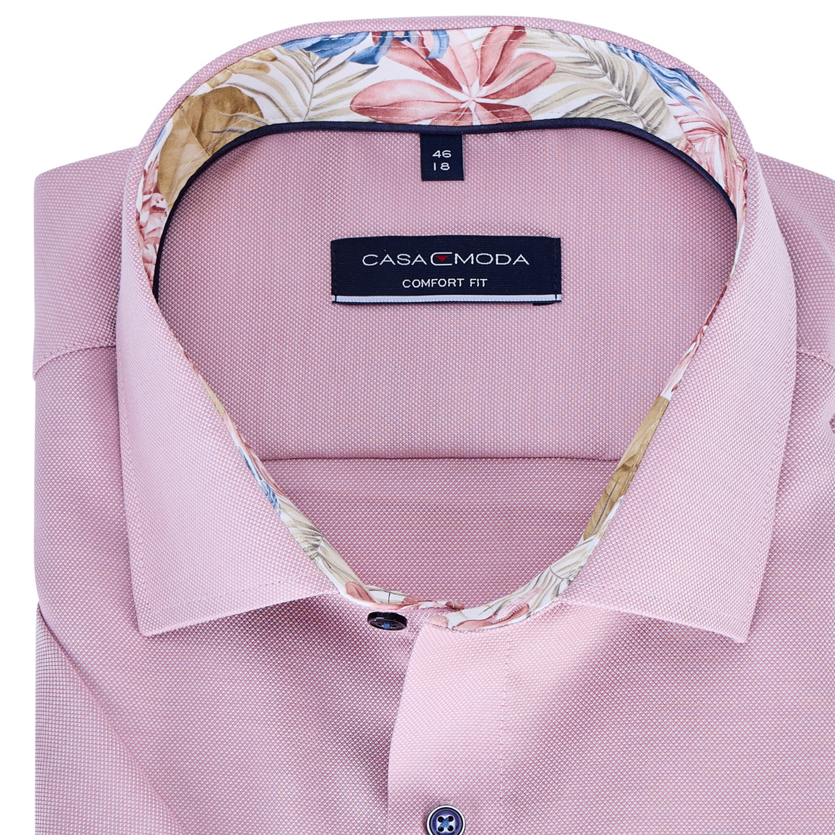 CASA MODA Businesshemd, kurzarm, bügelfrei rot