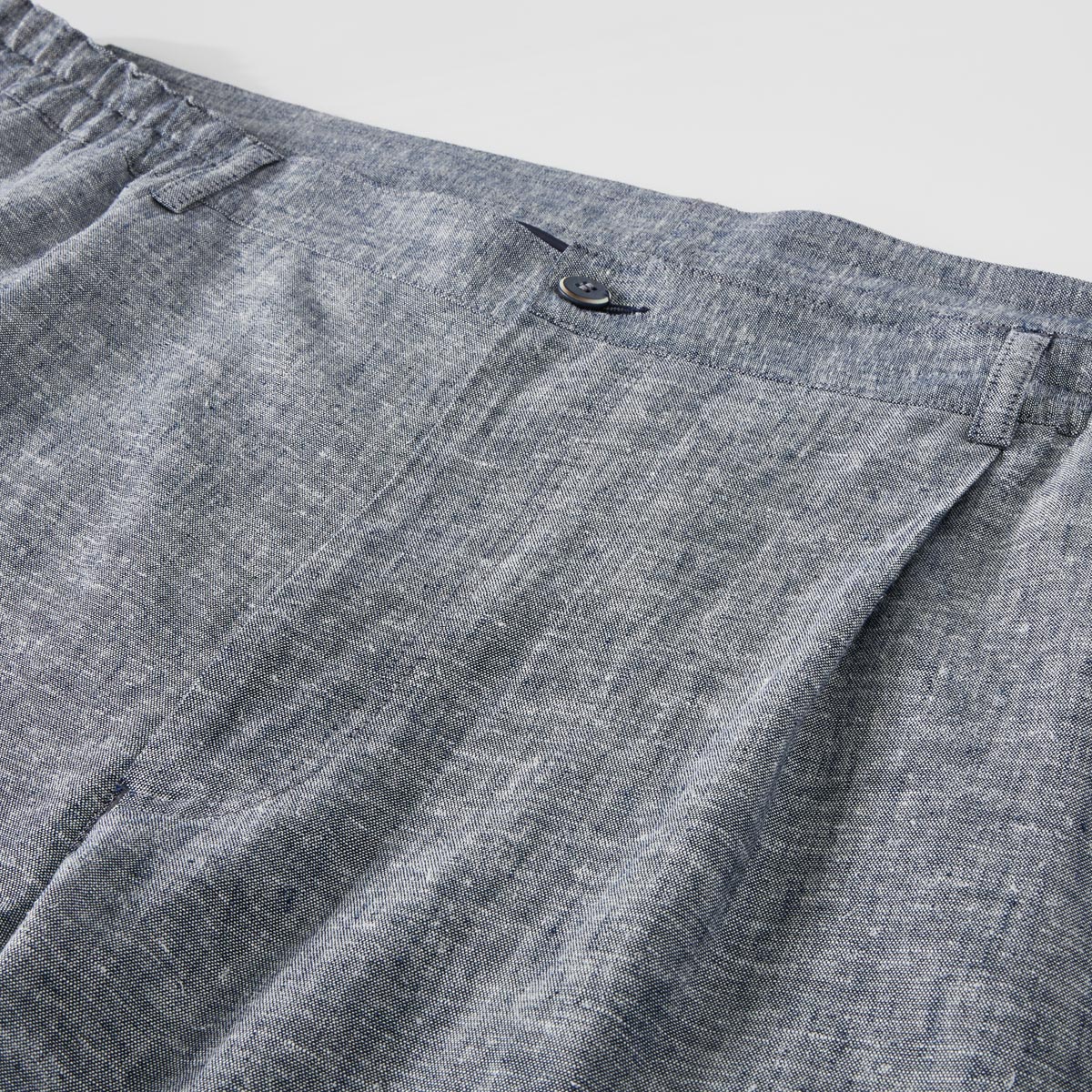 Weis Chino mit Leinen "Tyson D", Regular Fit blau