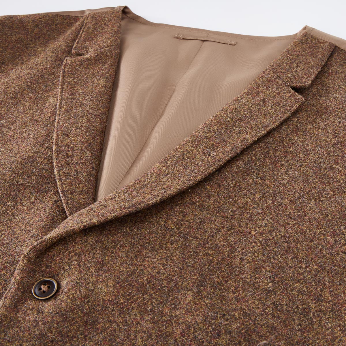 Weis Weste aus Wolle cognac