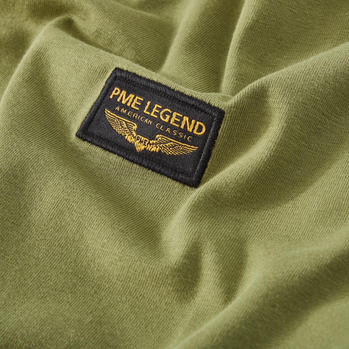 PME LEGEND T-Shirt mit Elasthan oliv