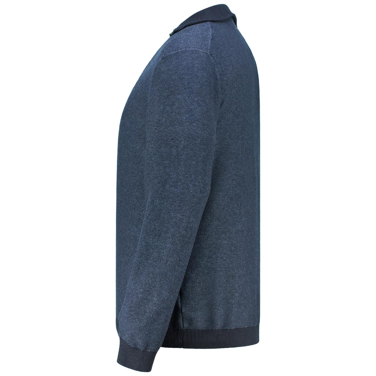 RAGMAN Strickpullover mit Troyerkragen marine
