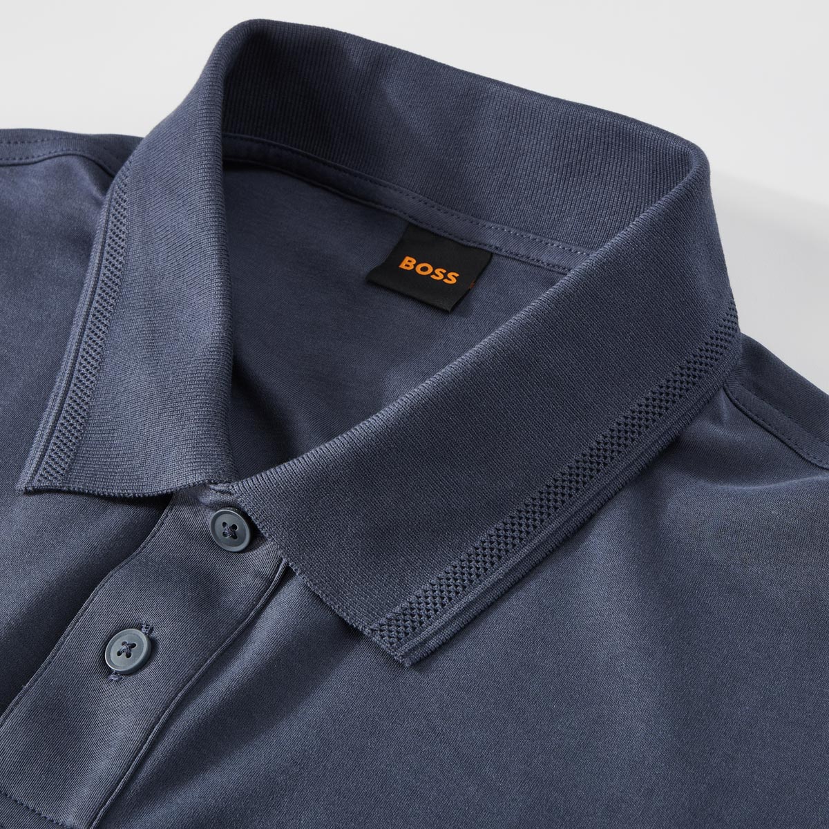 BOSS Basic-Poloshirt dunkelblau