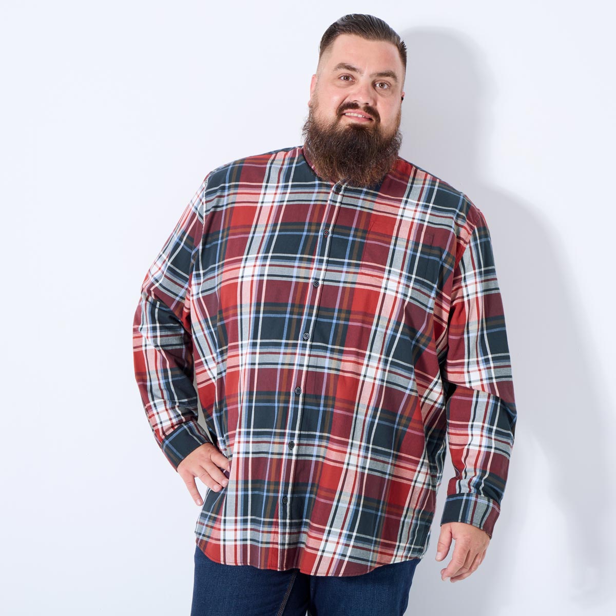 Pfundskerl Kariertes Freizeithemd blau