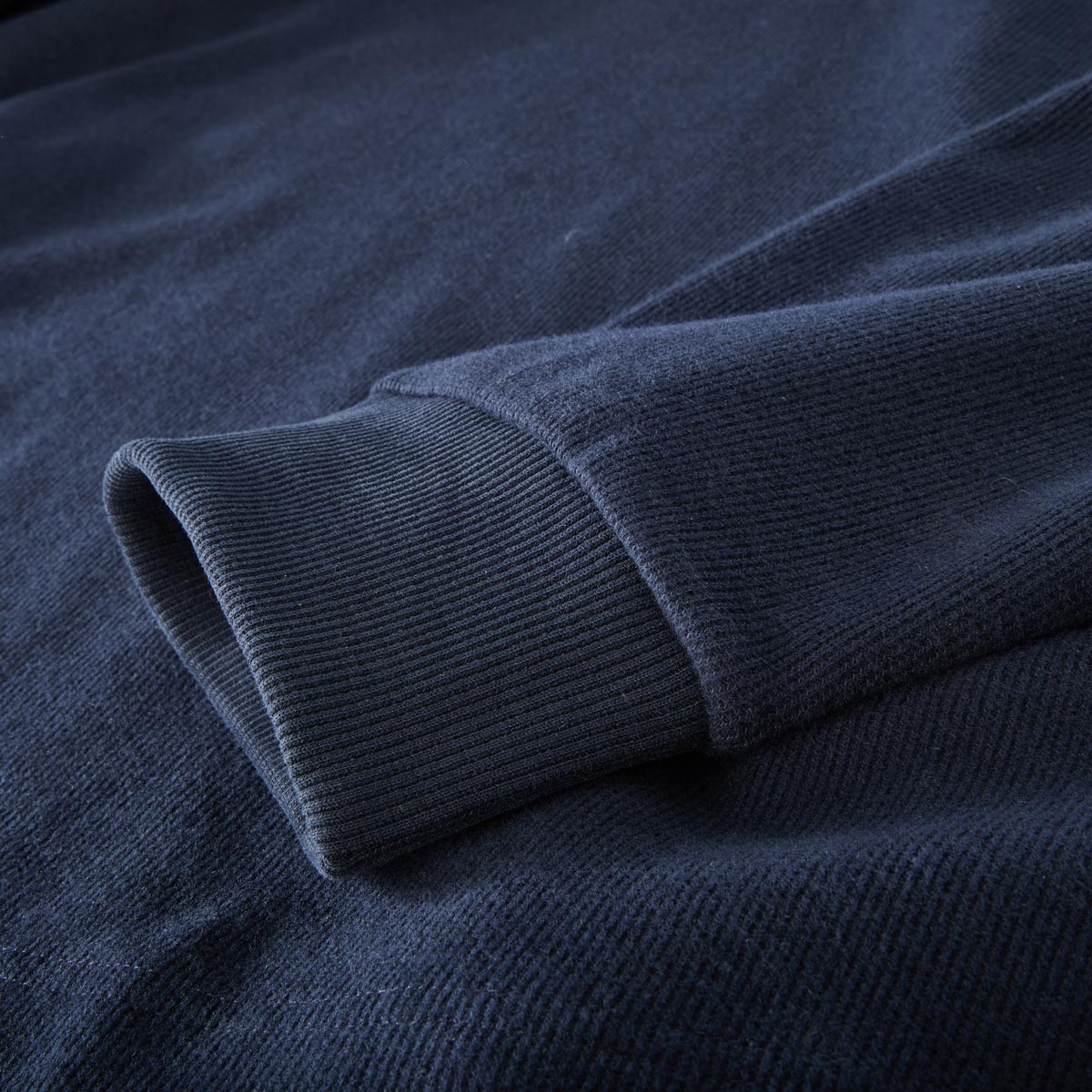 BOSS Pullover aus Baumwolle dunkelblau