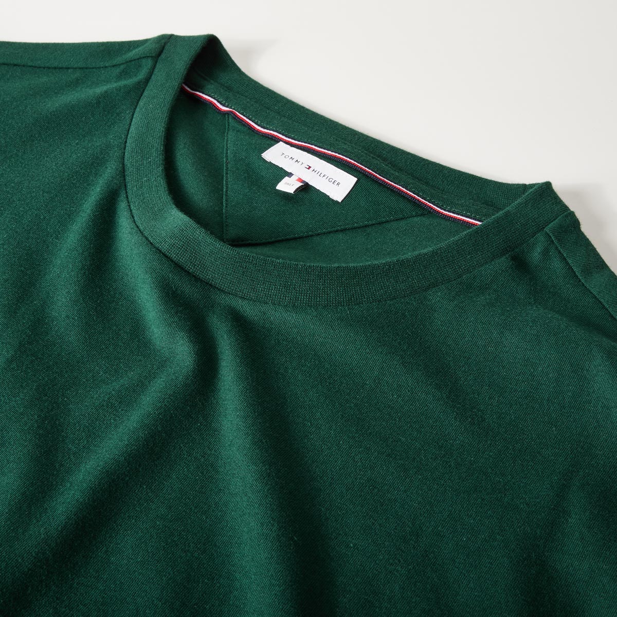 Tommy Hilfiger T-Shirt aus Baumwolle dunkelgrün