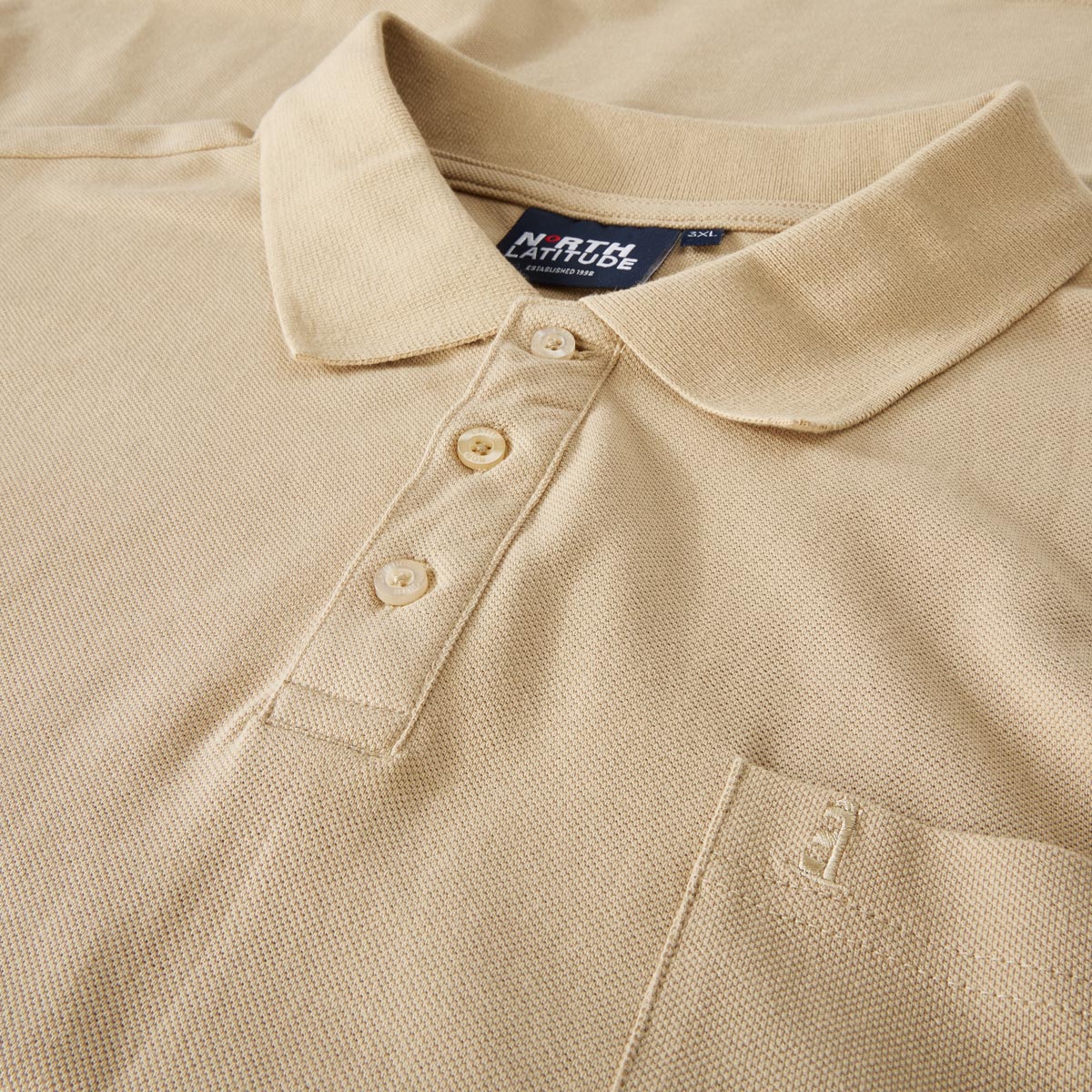 North Poloshirt aus Baumwolle sand