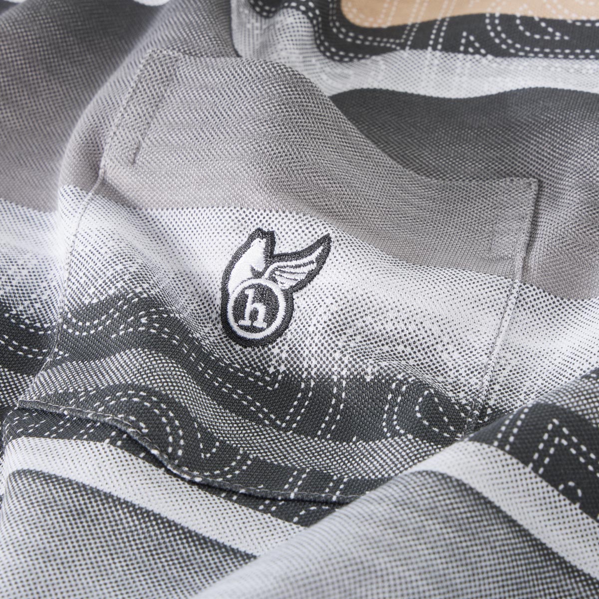 Hajo Poloshirt mit Stretch schwarz