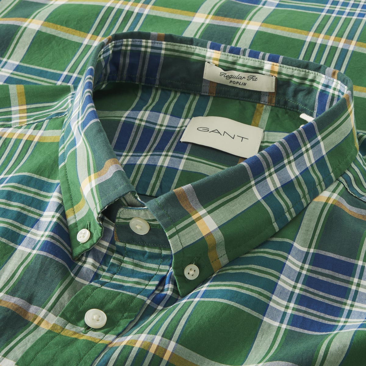 Gant Kariertes Freizeithemd  waldgrün