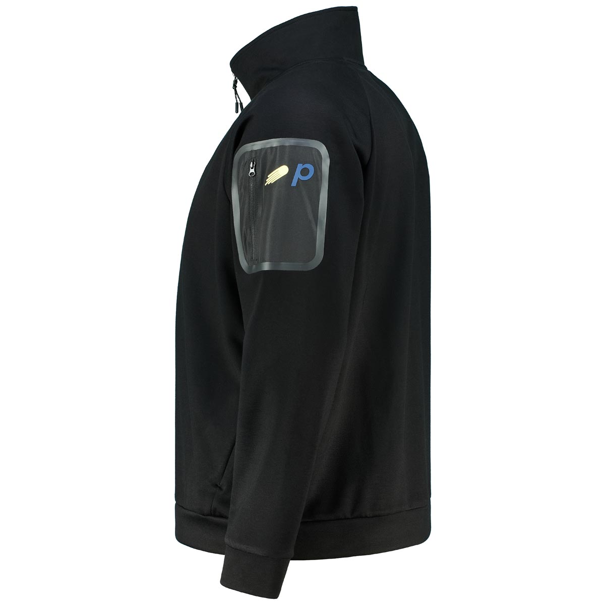 Pfundskerl Sweatshirt mit Troyerkragen schwarz