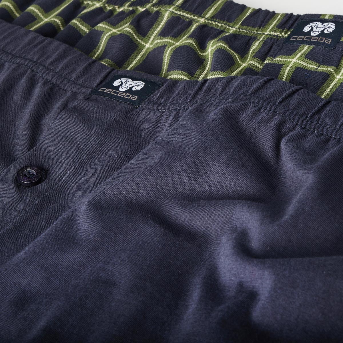 Ceceba Doppelpack Boxershorts aus Baumwolle blau