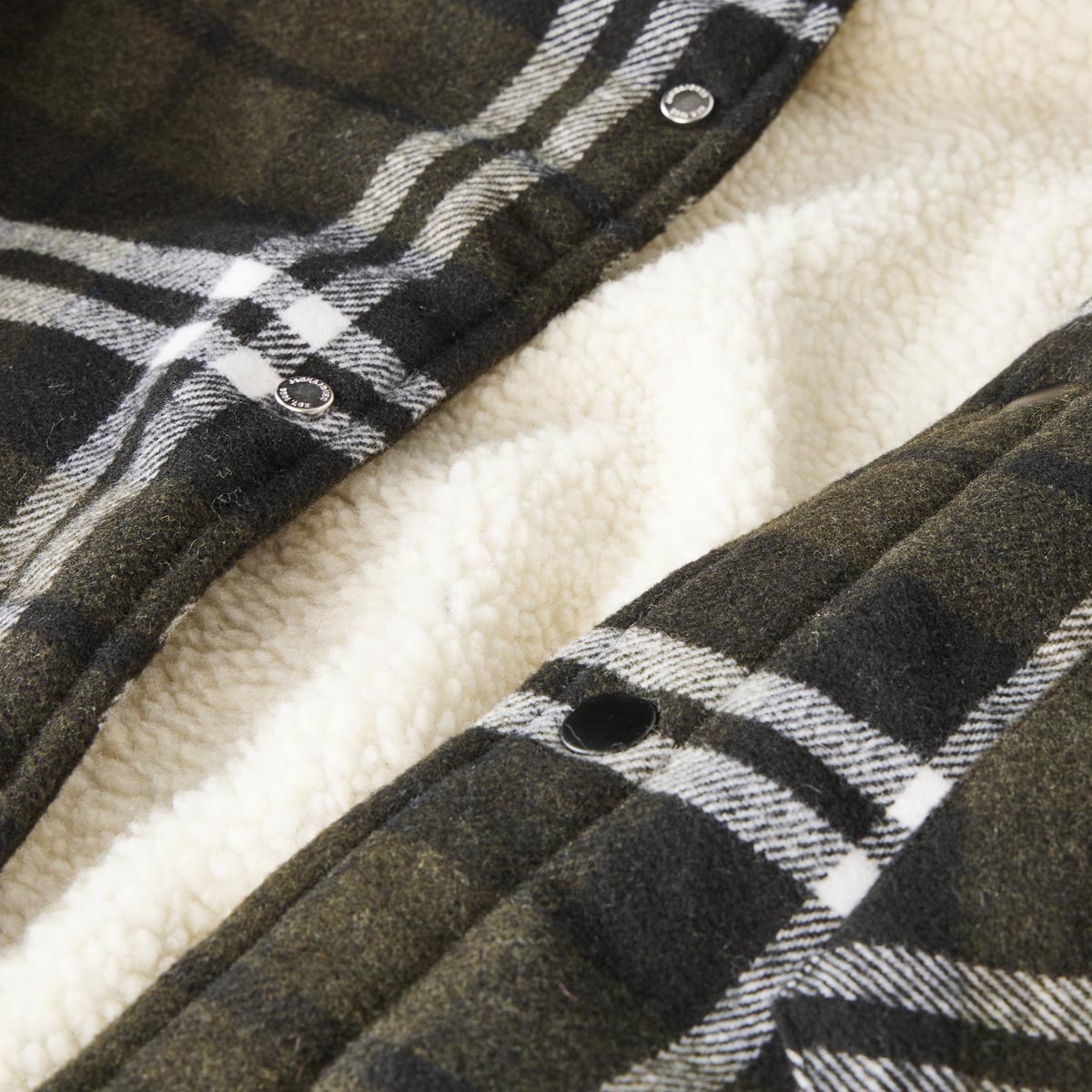 Jack&Jones Hemdjacke mit Teddyfutter oliv