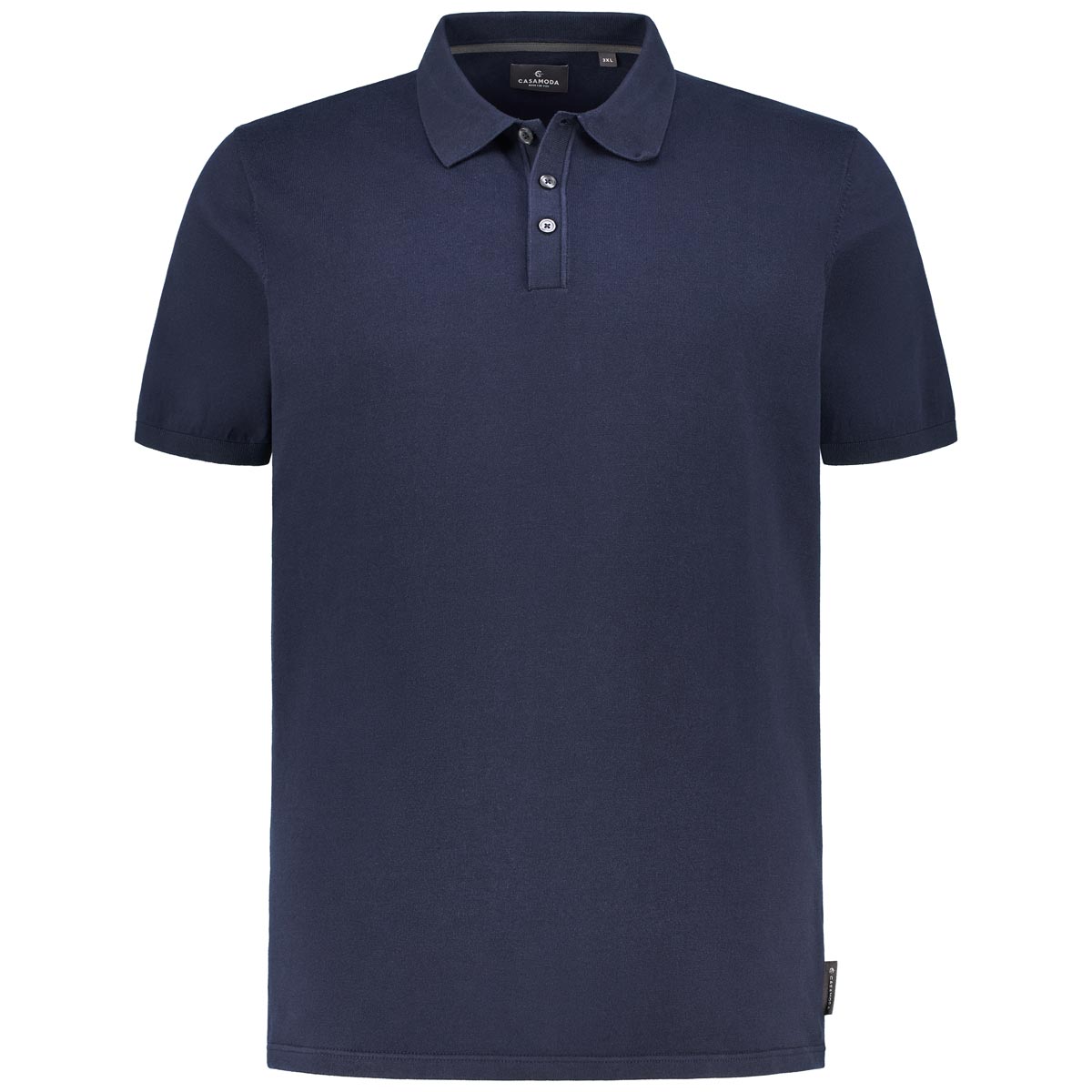 CASA MODA Feinstrick-Poloshirt Farbe marine Größe: 3XL günstig online kaufen