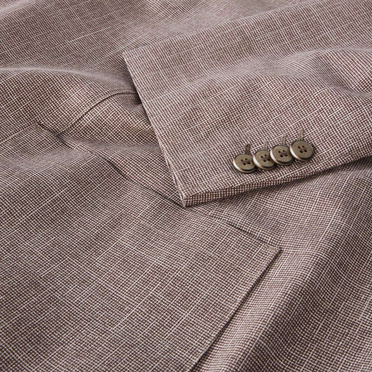 Weis Stretch-Sakko mit Musterung "Diego C" beige