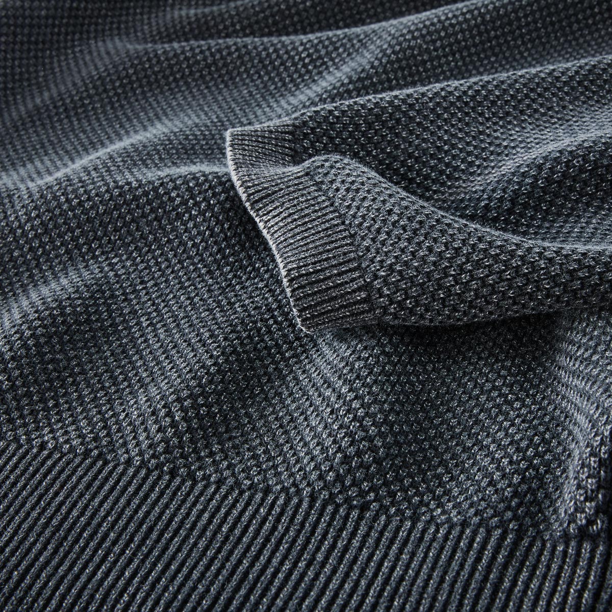 North Pullover mit Struktur schwarz