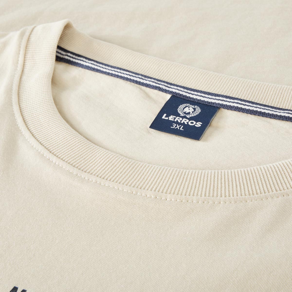 Lerros T-Shirt mit Motiv-Print Farbe cremeweiß Größe: 6XL günstig online kaufen