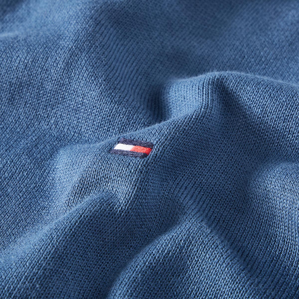 Tommy Hilfiger Strickjacke aus Baumwolle blau