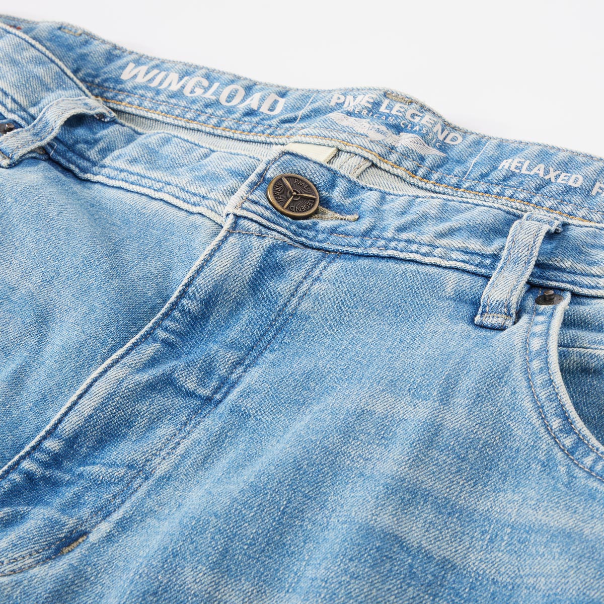 PME LEGEND Stretch-Jeans "Wingload", Loose Fit hellblau