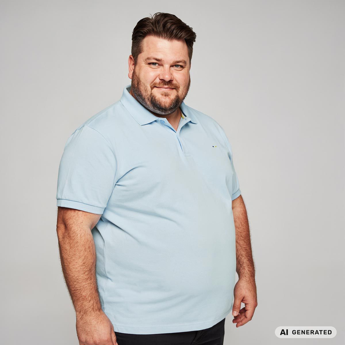 Pfundskerl Poloshirt aus Baumwolle hellblau