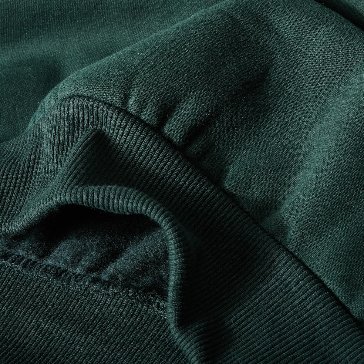 Jack&Jones Hoodie mit Fleece-Innenseite dunkelgrün