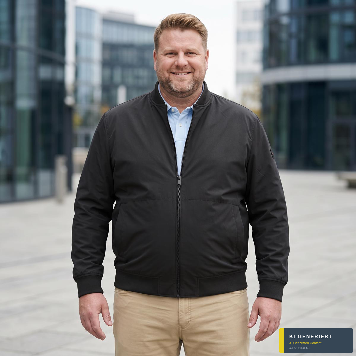 BOSS Blousonjacke schwarz