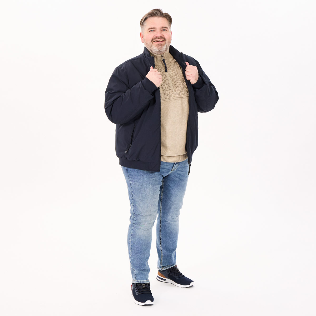 Lerros Leicht wattierte Blousonjacke dunkelblau Lerros Leicht wattierte Blousonjacke dunkelblau