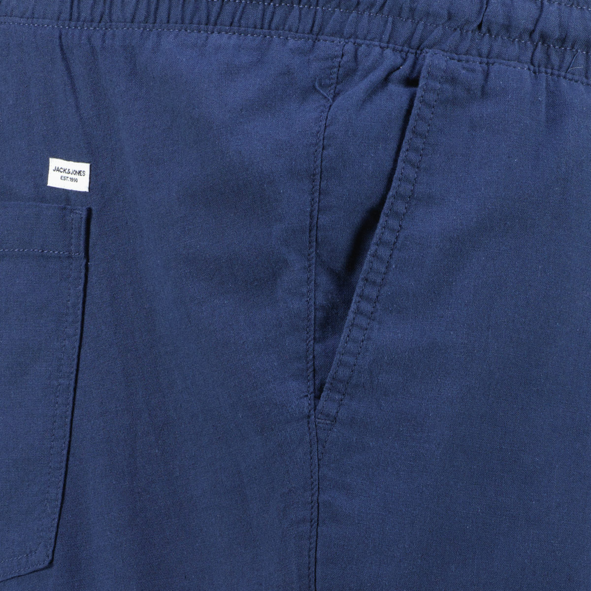 Jack&Jones Jogpants aus Baumwoll-Leinenmix blau