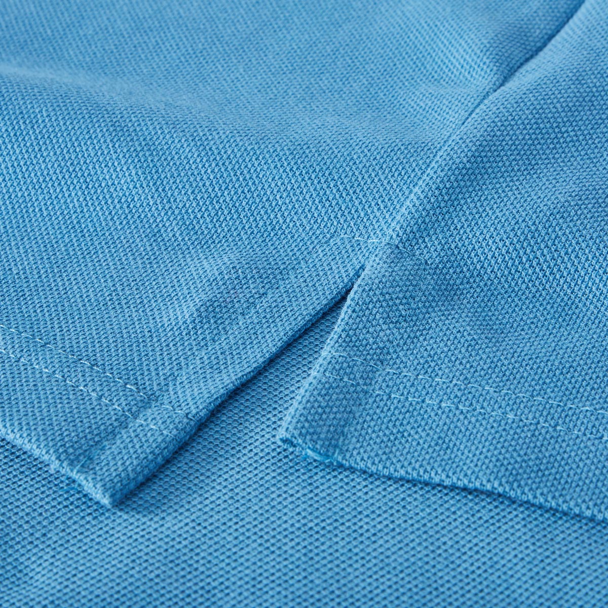 North Poloshirt mit Label-Stickerei mittelblau