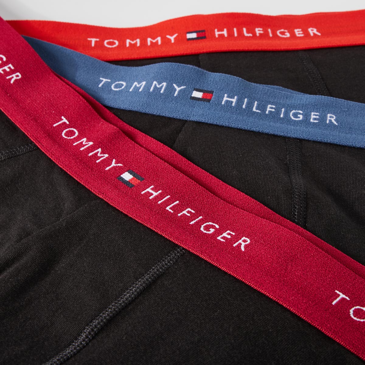 Tommy Hilfiger 3er-Pack Pants mit Elasthan schwarz