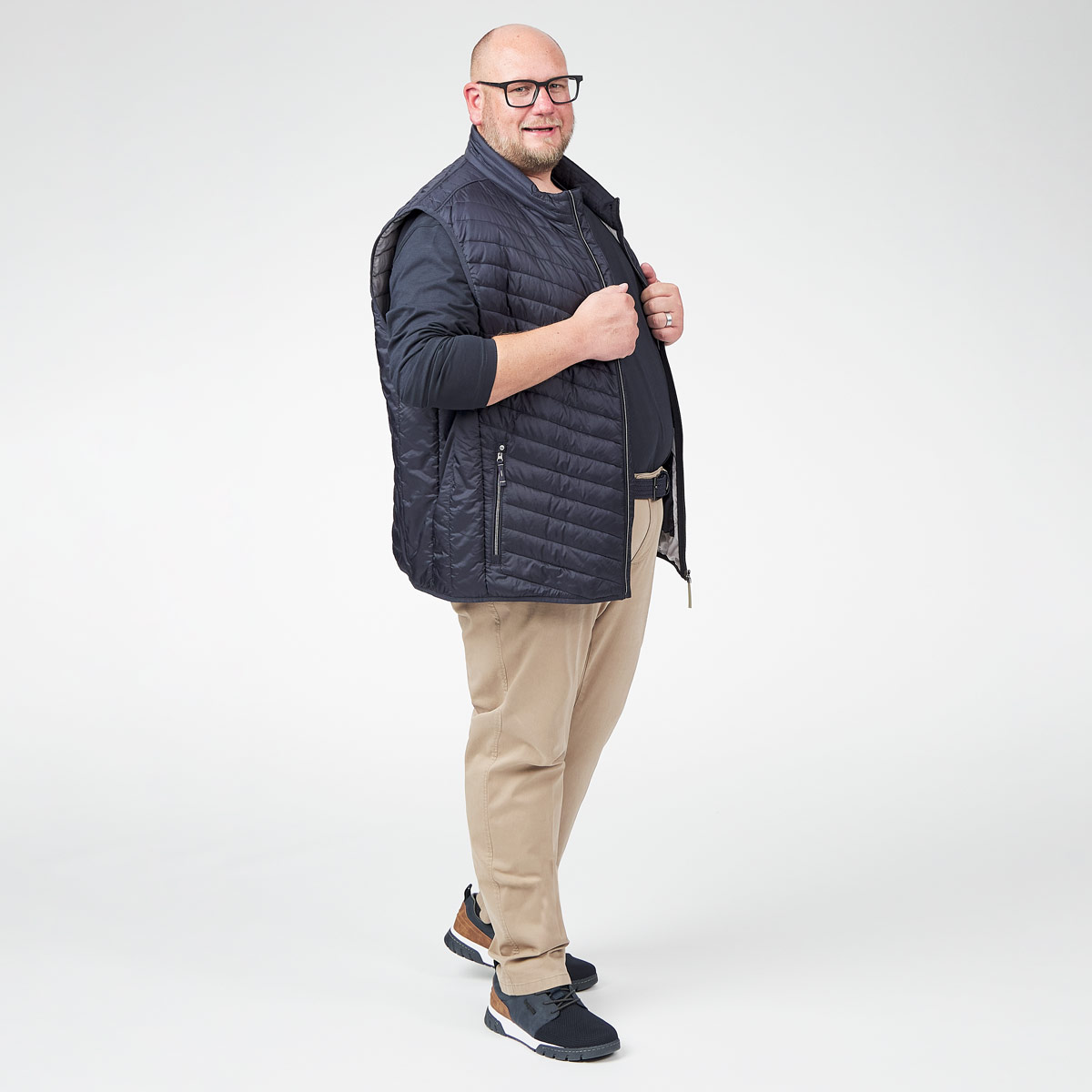 Eurex by Brax Stretch-Chinos „Jim“, Tapered Fit sand