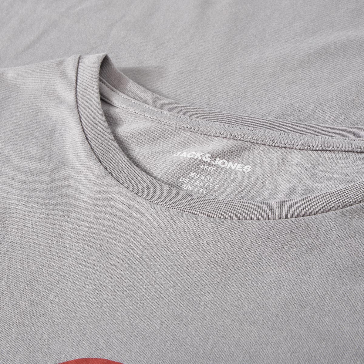 Jack&Jones T-Shirt mit Label-Print grau