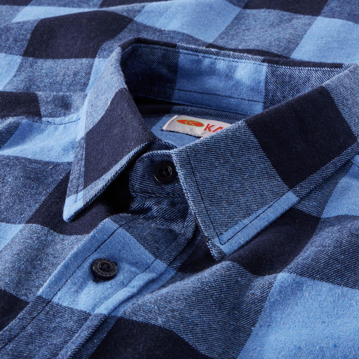 Kamro Kariertes Freizeithemd hellblau