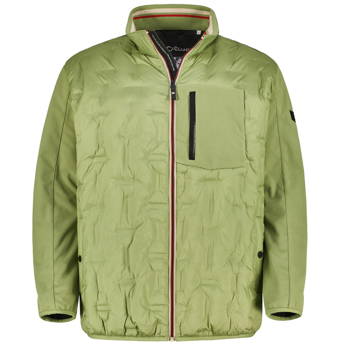 s.Oliver Steppjacke mit Stehkragen Farbe grün Größe: 4XL günstig online kaufen