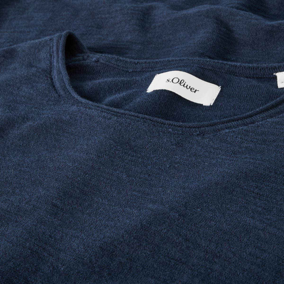 s.Oliver Pullover mit Struktur blau