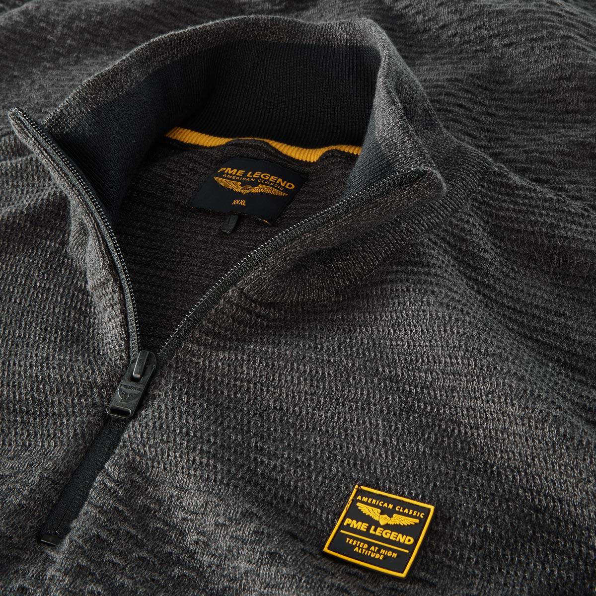 PME LEGEND Troyer aus Baumwolle schwarz