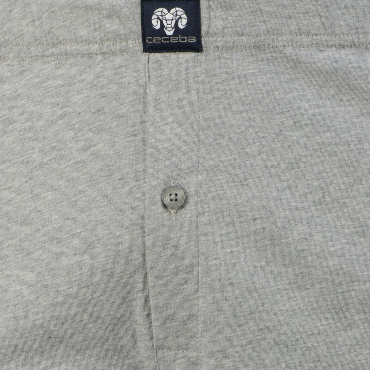 Ceceba Boxershorts aus Baumwoll-Jersey, Doppelpack grau