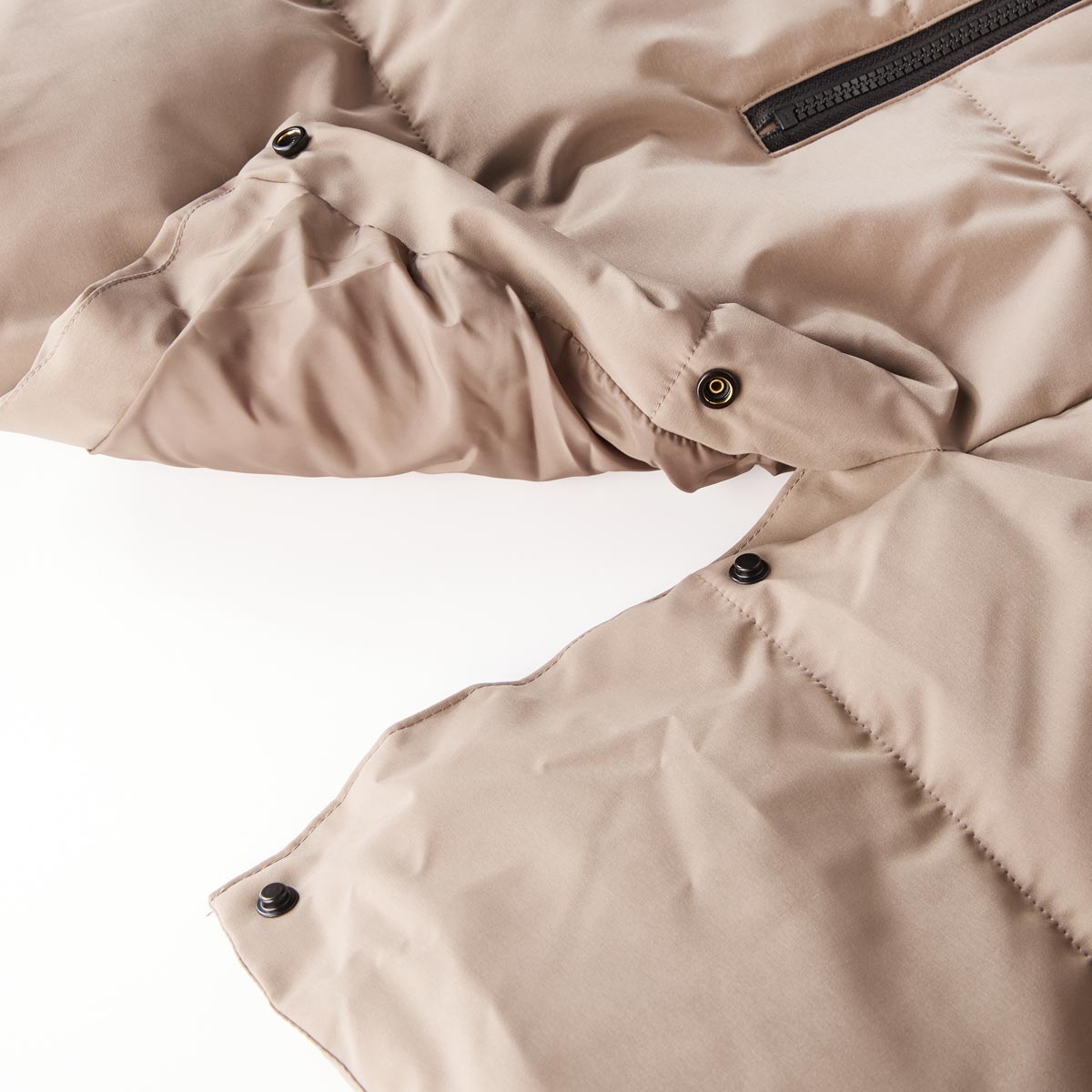 s.Oliver Wattierter Parka, wasserabweisend braun
