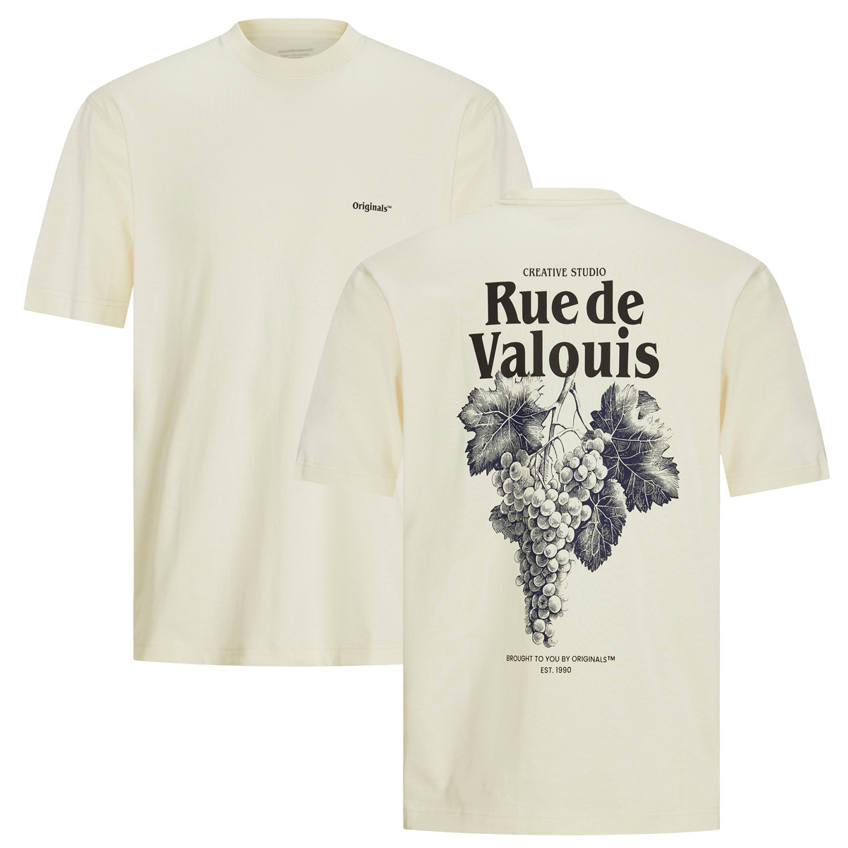 T-Shirt mit Print auf Vorder- und Rückseite T-Shirt mit Print auf Vorder- und Rückseite