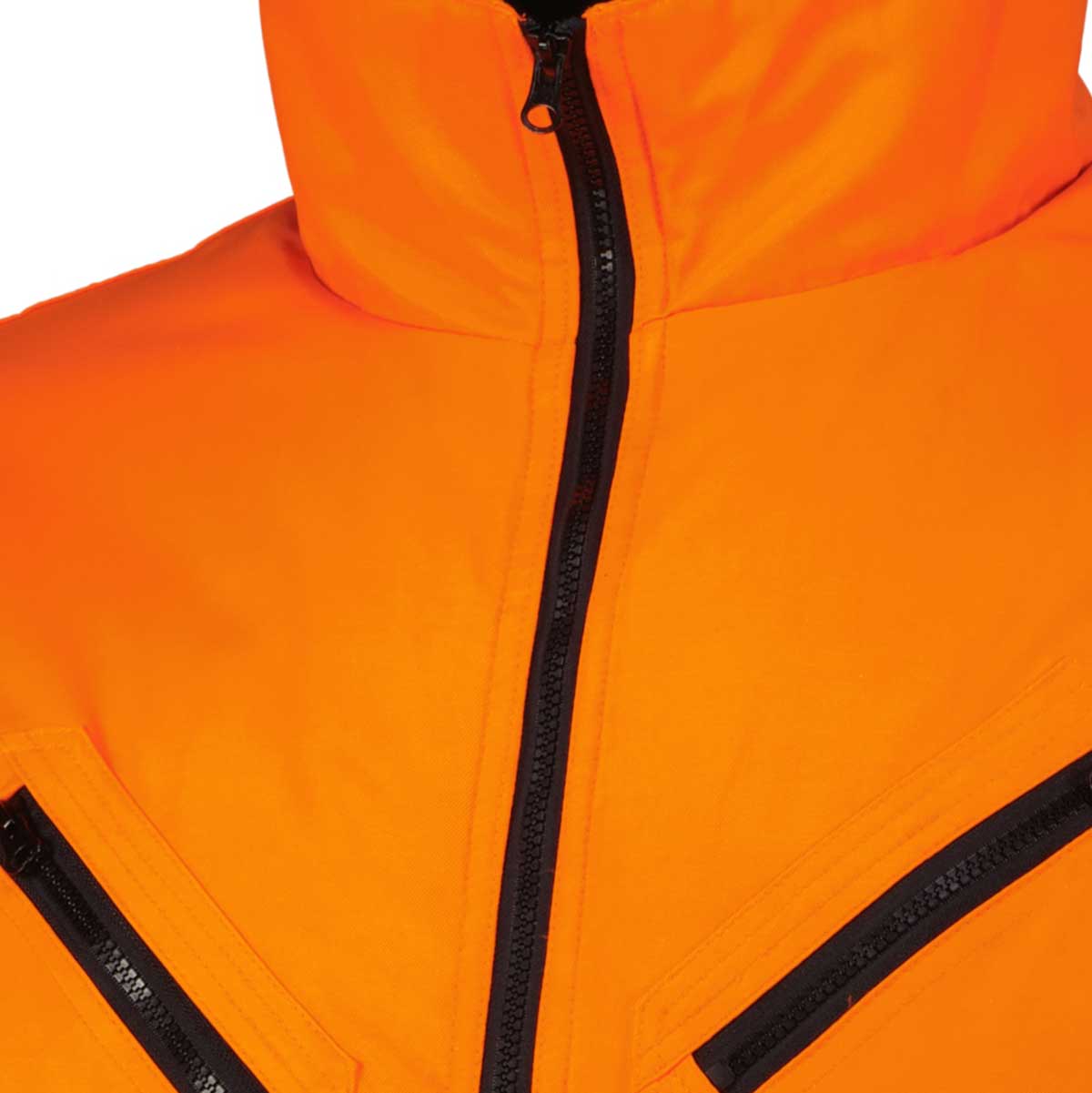 Abraxas Warnjacke gefüttert mit abnehmbaren Ärmeln orange