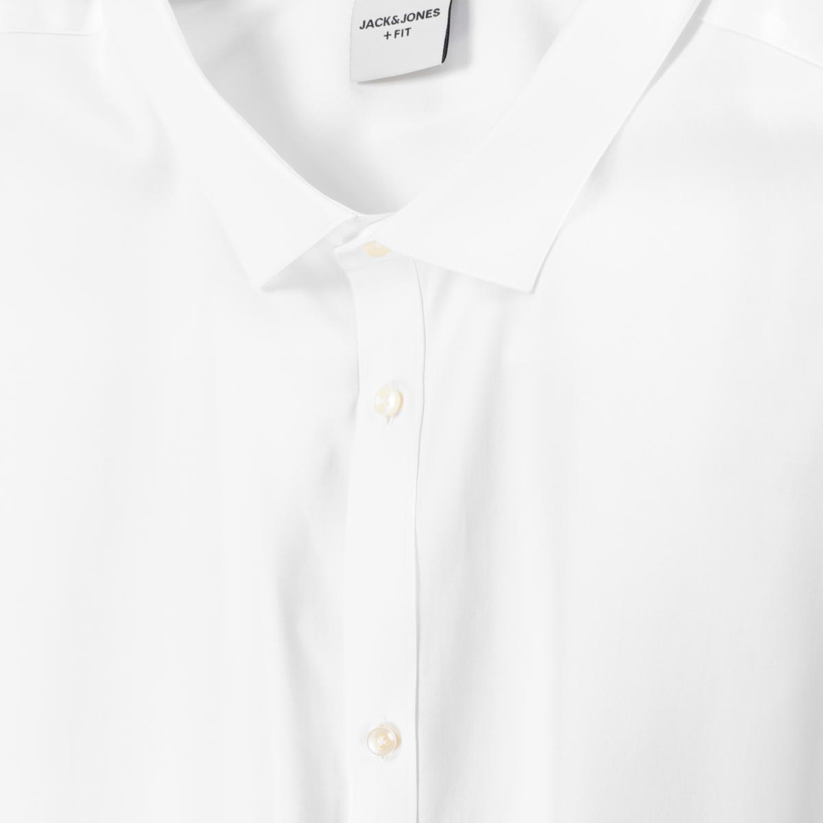 Jack&Jones Businesshemd mit Stretch, langarm weiß