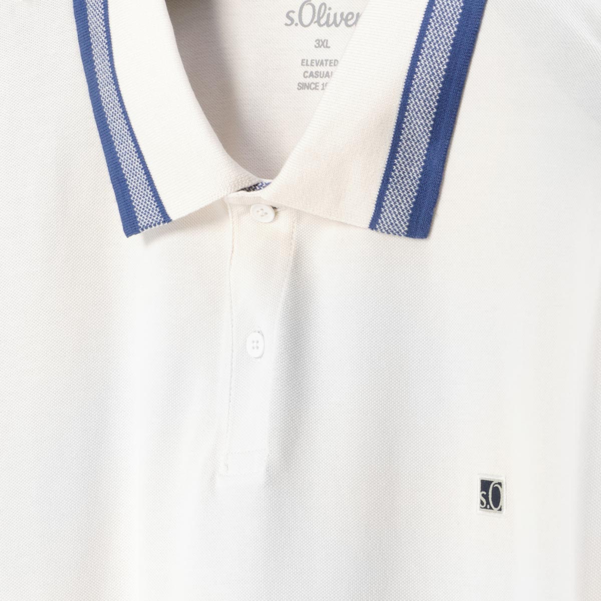 s.Oliver Poloshirt mit Kontrastdetails Farbe weiß Größe: 3XL günstig online kaufen