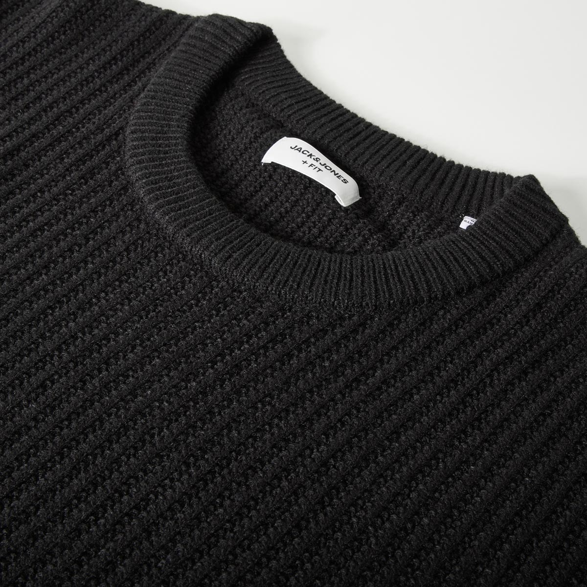 Jack&Jones Pullover aus wärmendem Strickmix schwarz